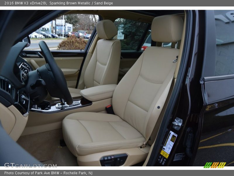 Sparkling Brown Metallic / Sand Beige 2016 BMW X3 xDrive28i