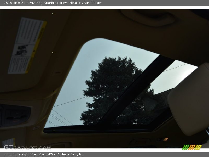 Sparkling Brown Metallic / Sand Beige 2016 BMW X3 xDrive28i