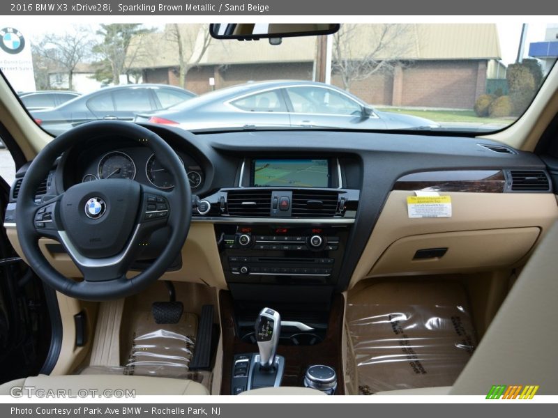 Sparkling Brown Metallic / Sand Beige 2016 BMW X3 xDrive28i