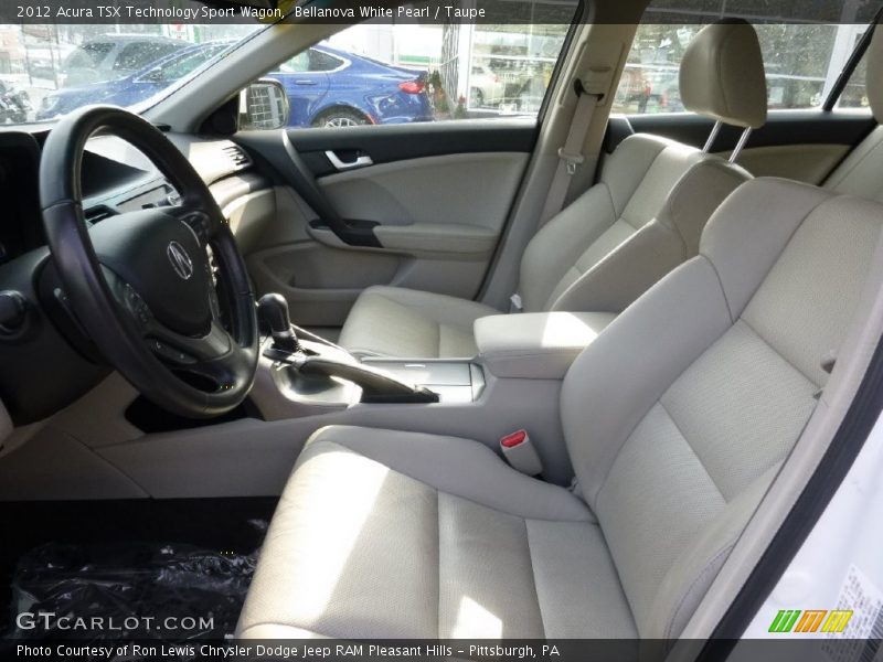 Bellanova White Pearl / Taupe 2012 Acura TSX Technology Sport Wagon