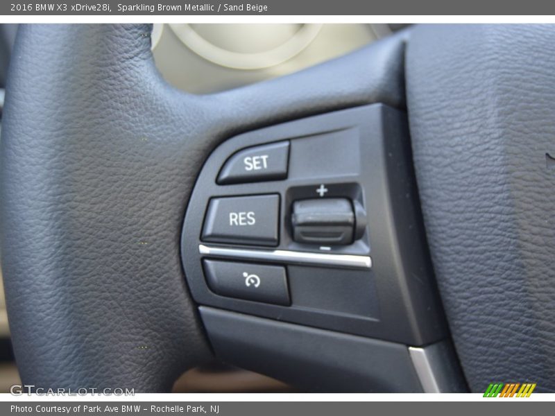 Sparkling Brown Metallic / Sand Beige 2016 BMW X3 xDrive28i