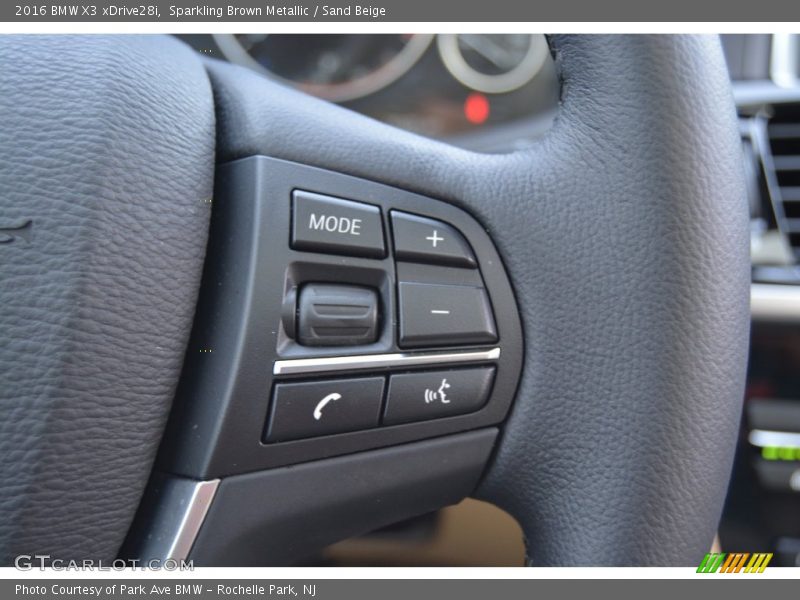 Sparkling Brown Metallic / Sand Beige 2016 BMW X3 xDrive28i