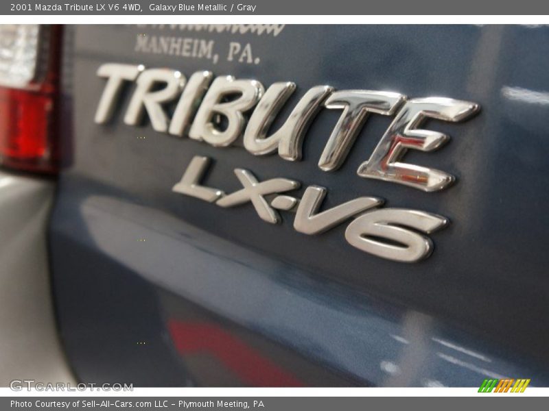 Galaxy Blue Metallic / Gray 2001 Mazda Tribute LX V6 4WD
