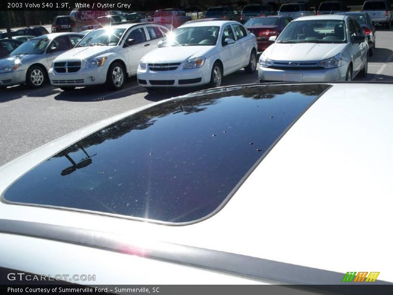 White / Oyster Grey 2003 Volvo S40 1.9T