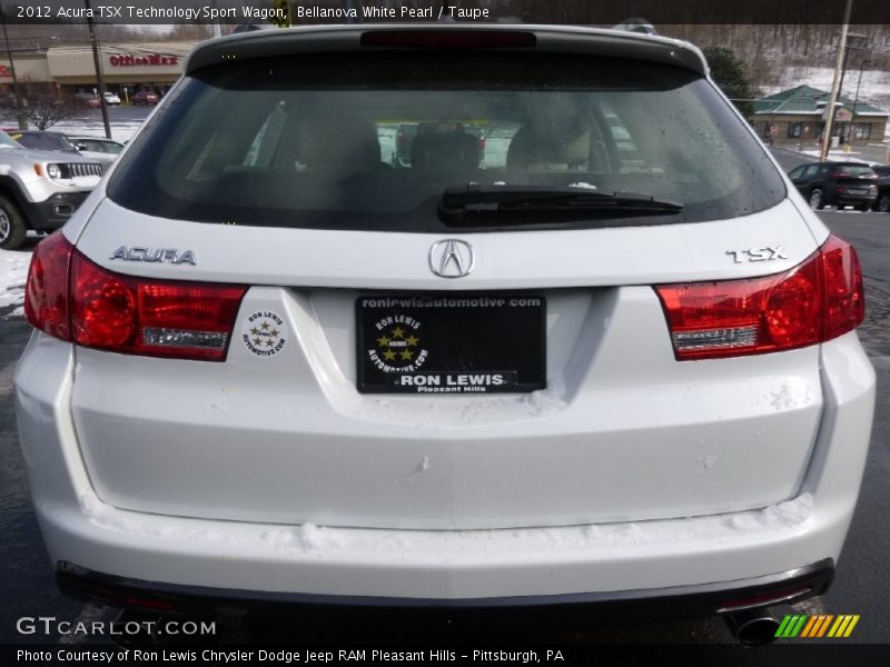 Bellanova White Pearl / Taupe 2012 Acura TSX Technology Sport Wagon