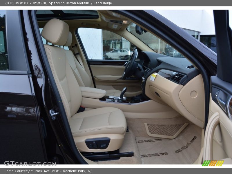 Sparkling Brown Metallic / Sand Beige 2016 BMW X3 xDrive28i