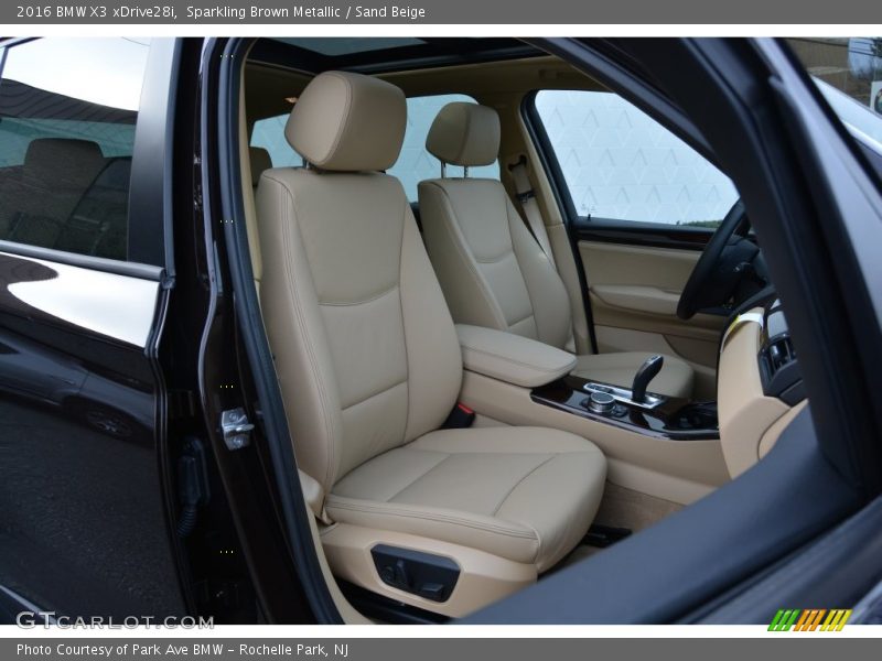Sparkling Brown Metallic / Sand Beige 2016 BMW X3 xDrive28i