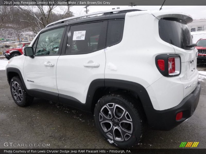 Alpine White / Bark Brown/Ski Grey 2016 Jeep Renegade Limited 4x4