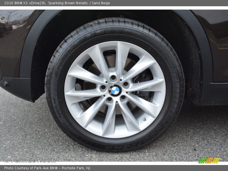 Sparkling Brown Metallic / Sand Beige 2016 BMW X3 xDrive28i