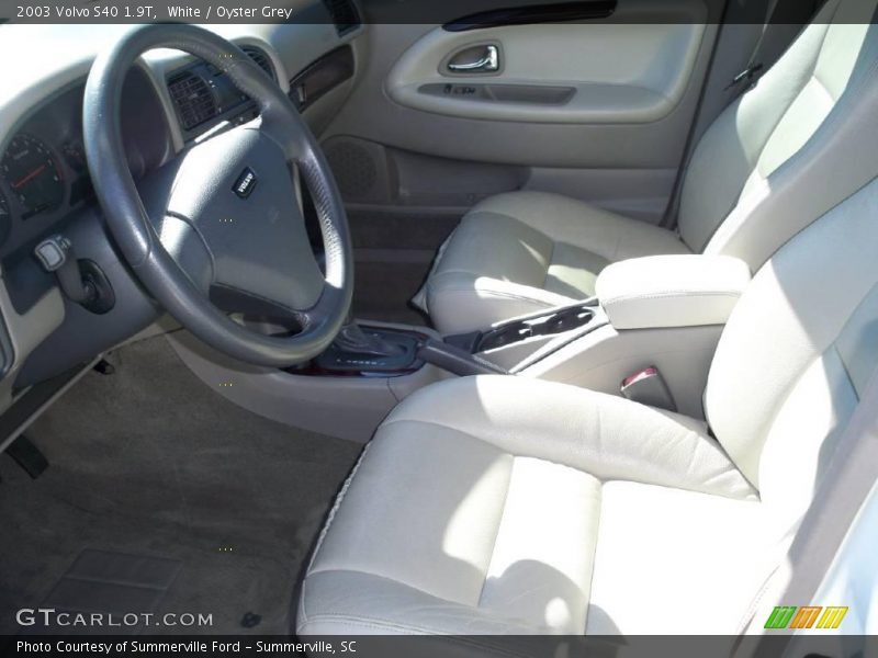 White / Oyster Grey 2003 Volvo S40 1.9T