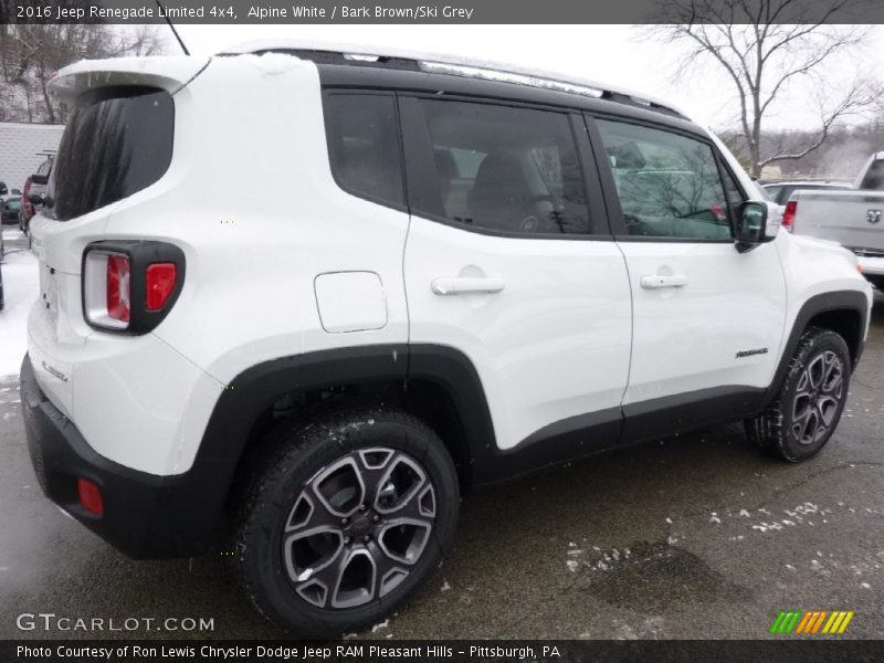 Alpine White / Bark Brown/Ski Grey 2016 Jeep Renegade Limited 4x4