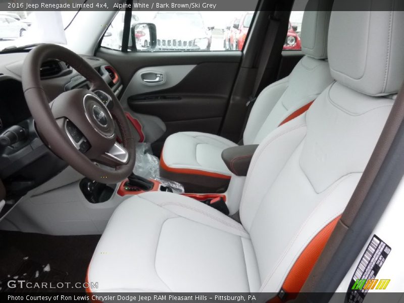 Alpine White / Bark Brown/Ski Grey 2016 Jeep Renegade Limited 4x4