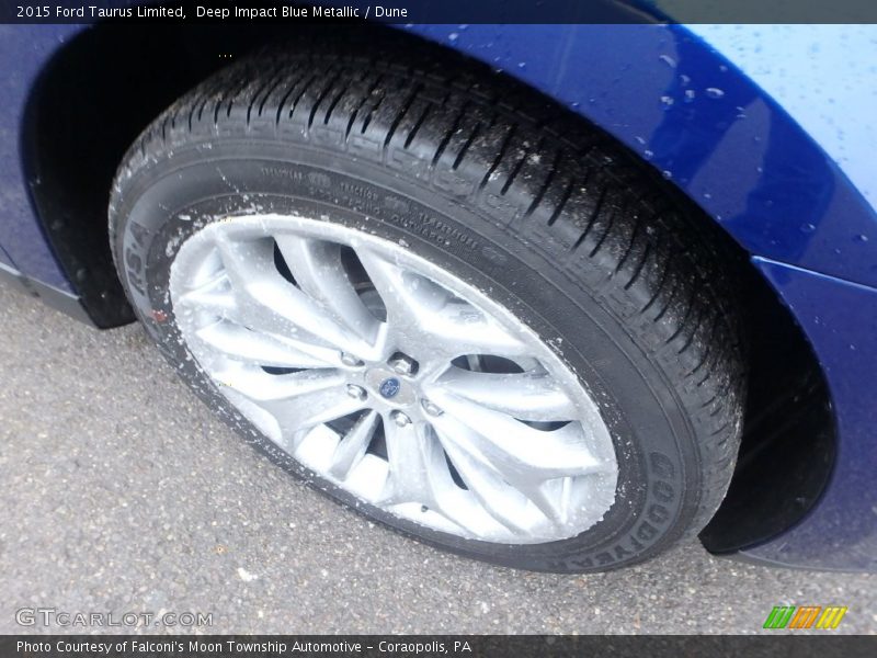 Deep Impact Blue Metallic / Dune 2015 Ford Taurus Limited