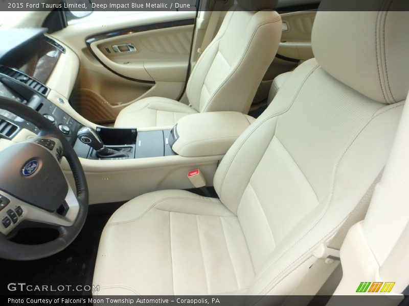 Deep Impact Blue Metallic / Dune 2015 Ford Taurus Limited
