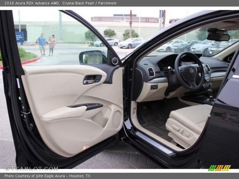Crystal Black Pearl / Parchment 2016 Acura RDX Advance AWD