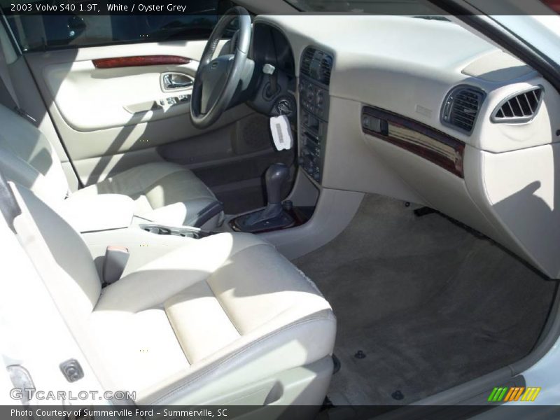 White / Oyster Grey 2003 Volvo S40 1.9T