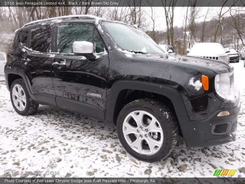 Black / Bark Brown/Ski Grey 2016 Jeep Renegade Limited 4x4
