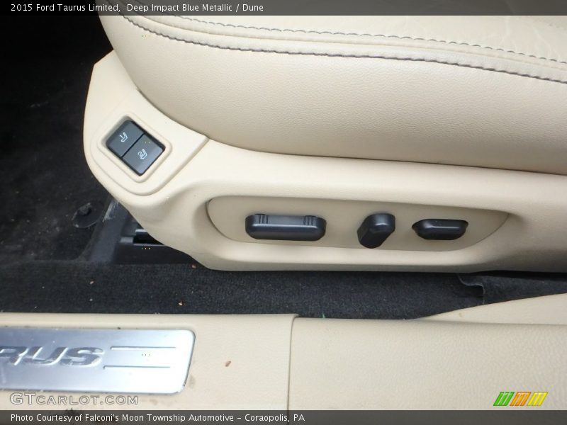 Deep Impact Blue Metallic / Dune 2015 Ford Taurus Limited
