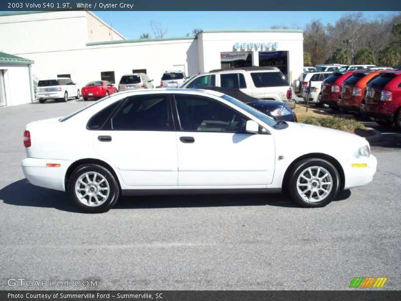 White / Oyster Grey 2003 Volvo S40 1.9T