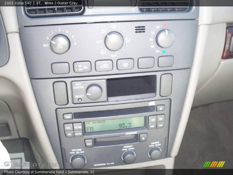White / Oyster Grey 2003 Volvo S40 1.9T
