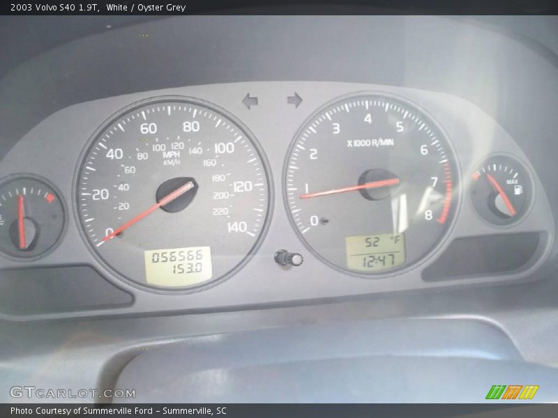 White / Oyster Grey 2003 Volvo S40 1.9T