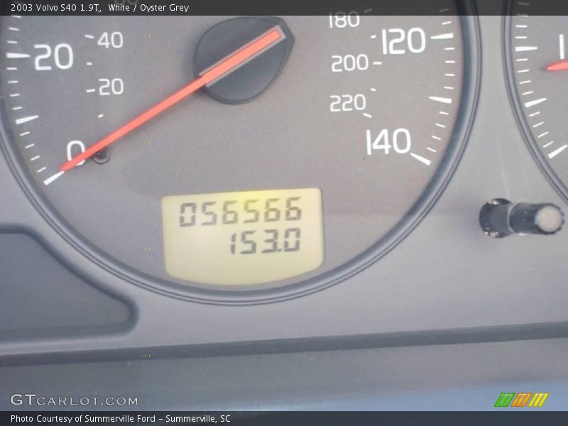 White / Oyster Grey 2003 Volvo S40 1.9T