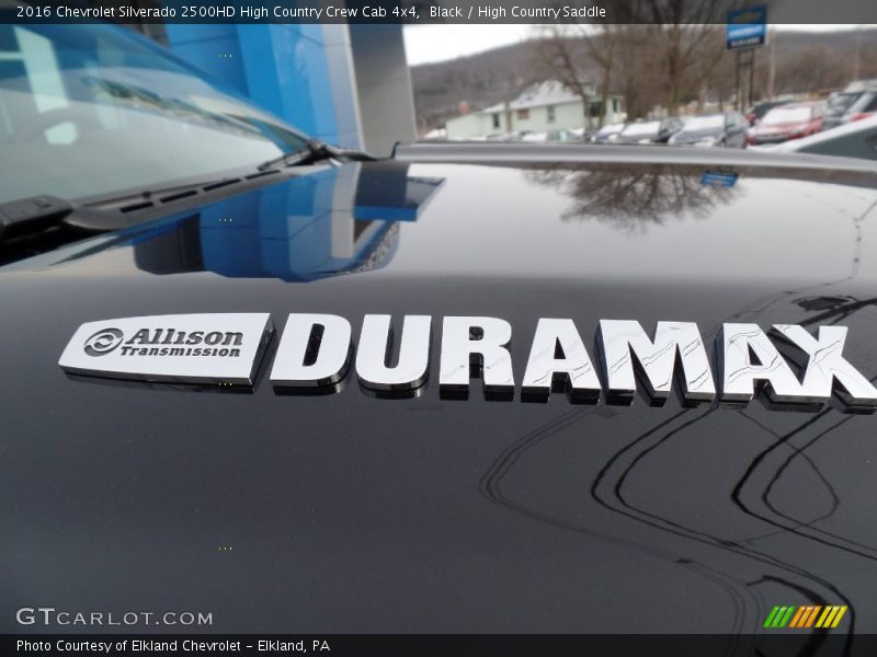 Black / High Country Saddle 2016 Chevrolet Silverado 2500HD High Country Crew Cab 4x4