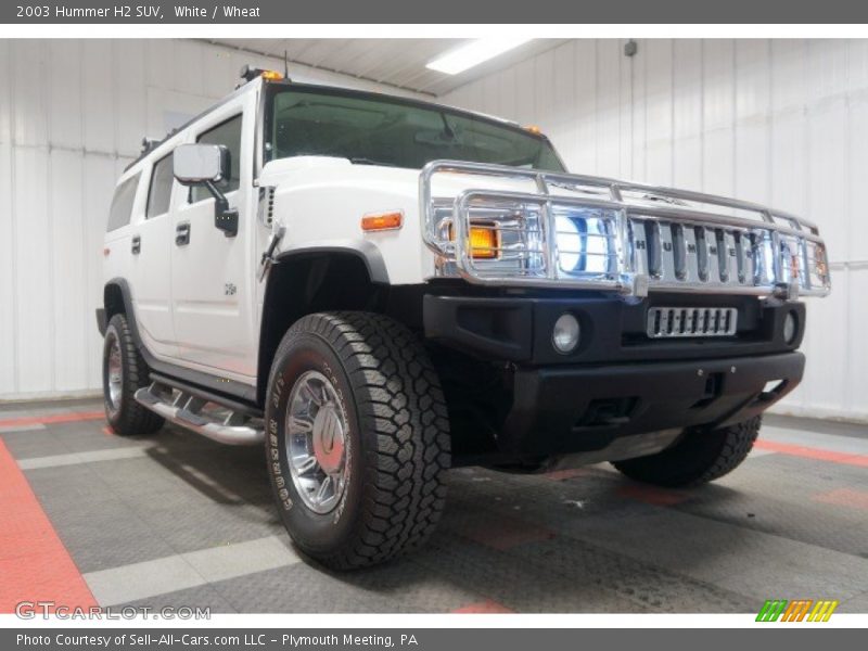 White / Wheat 2003 Hummer H2 SUV