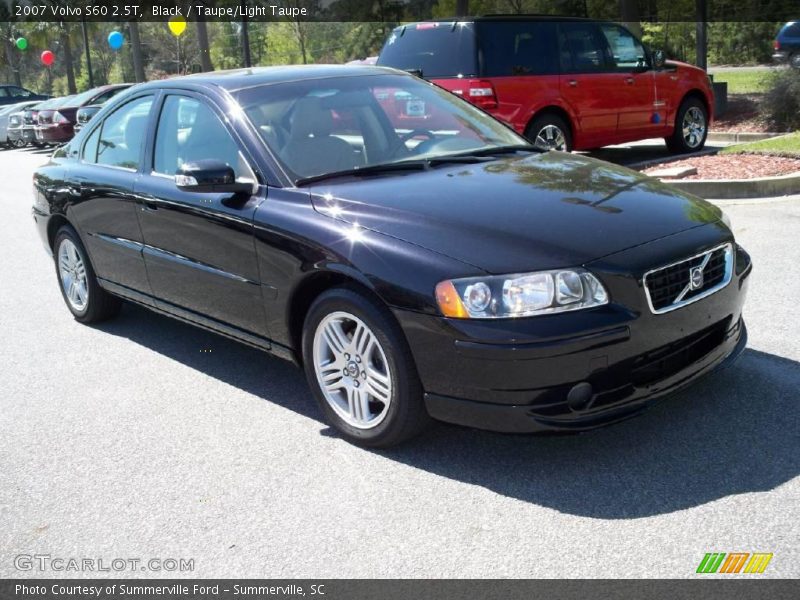 Black / Taupe/Light Taupe 2007 Volvo S60 2.5T