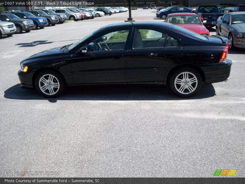 Black / Taupe/Light Taupe 2007 Volvo S60 2.5T