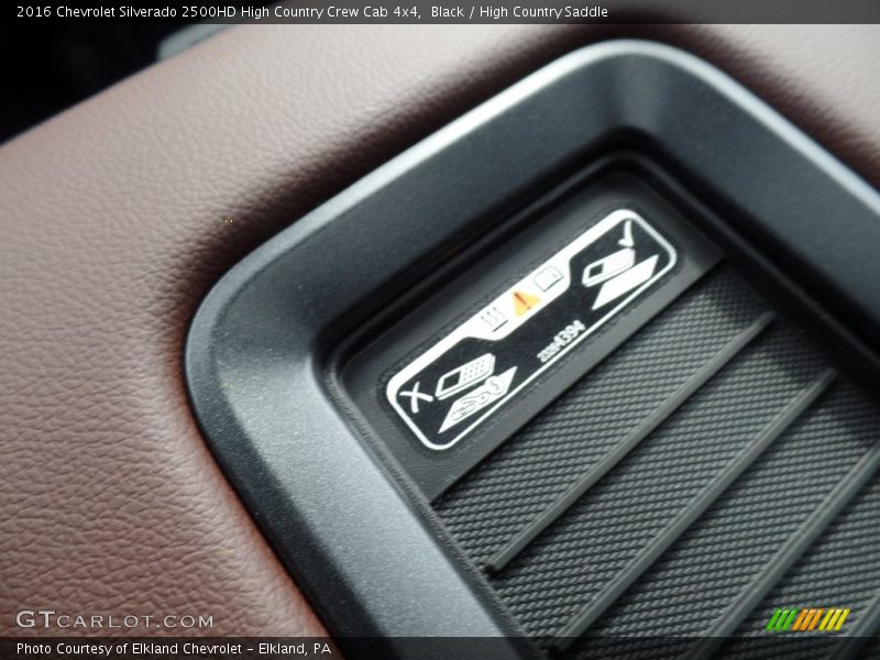 Black / High Country Saddle 2016 Chevrolet Silverado 2500HD High Country Crew Cab 4x4