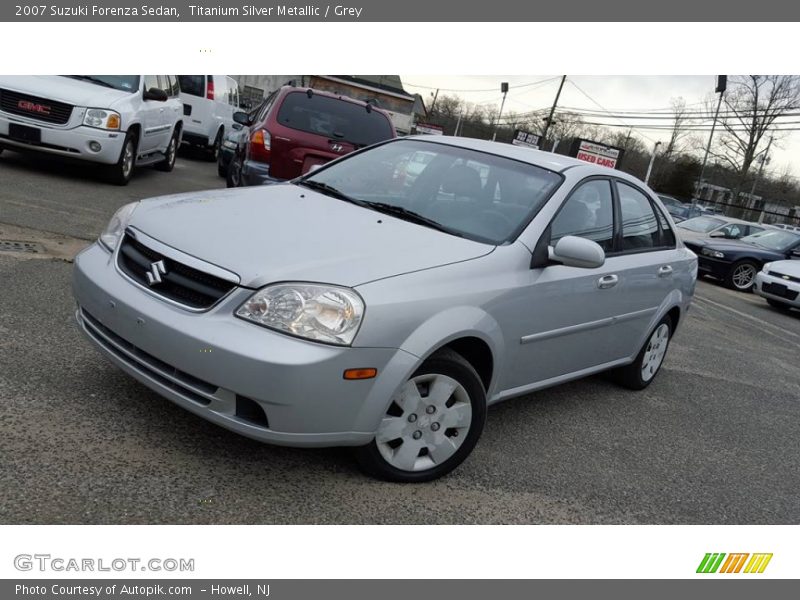 Titanium Silver Metallic / Grey 2007 Suzuki Forenza Sedan