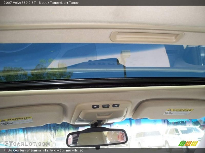 Black / Taupe/Light Taupe 2007 Volvo S60 2.5T