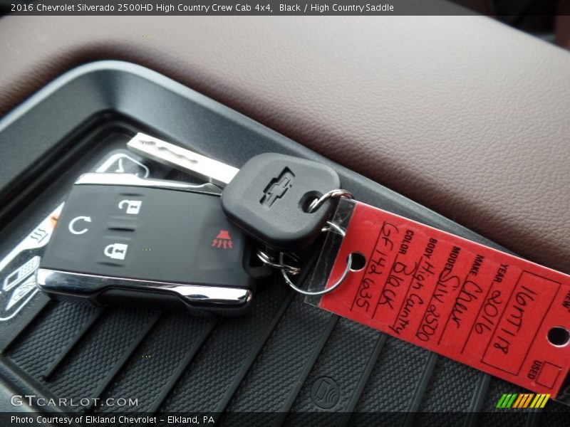 Black / High Country Saddle 2016 Chevrolet Silverado 2500HD High Country Crew Cab 4x4