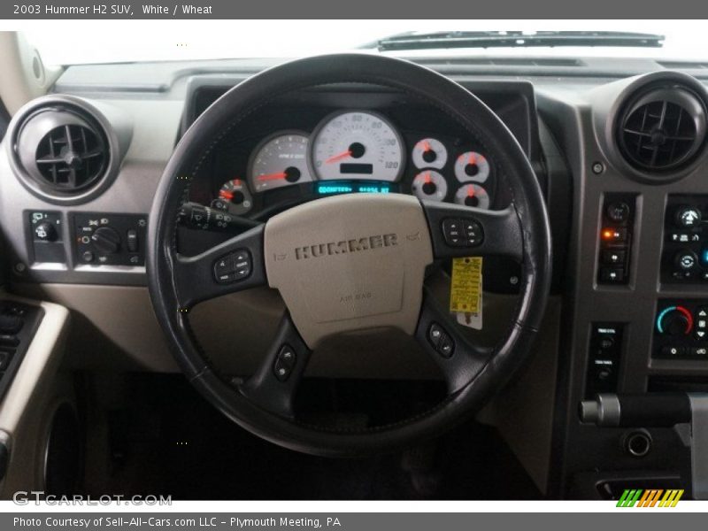 White / Wheat 2003 Hummer H2 SUV