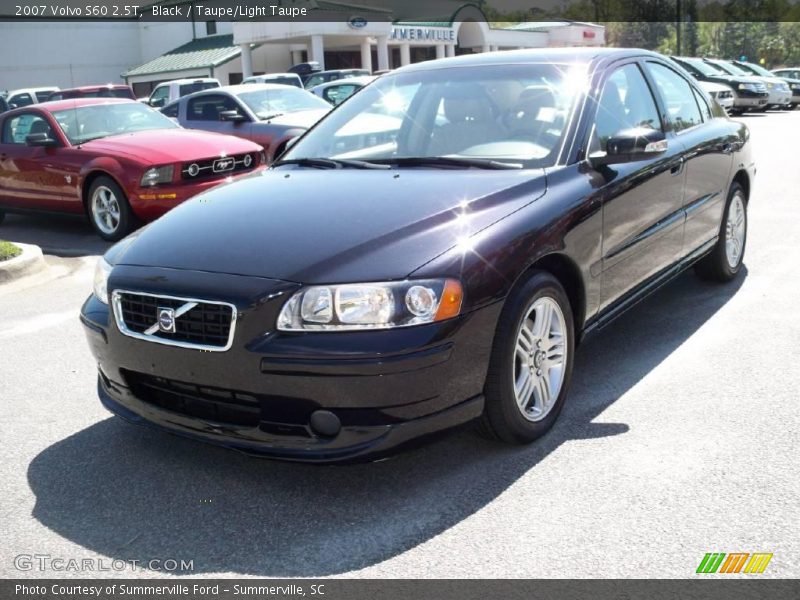 Black / Taupe/Light Taupe 2007 Volvo S60 2.5T