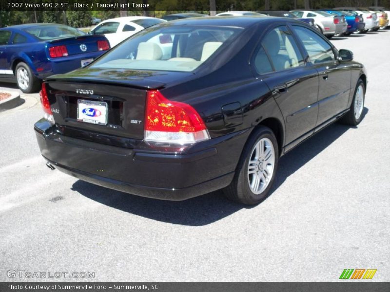 Black / Taupe/Light Taupe 2007 Volvo S60 2.5T