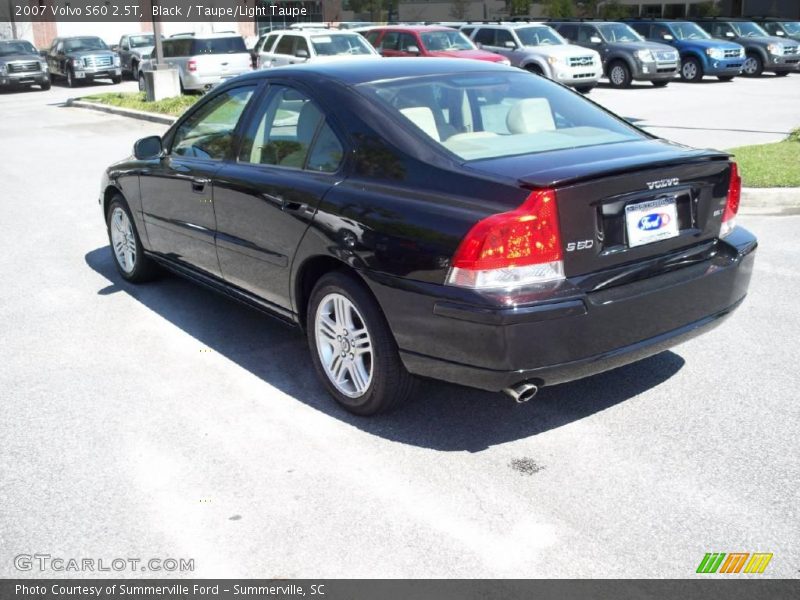 Black / Taupe/Light Taupe 2007 Volvo S60 2.5T