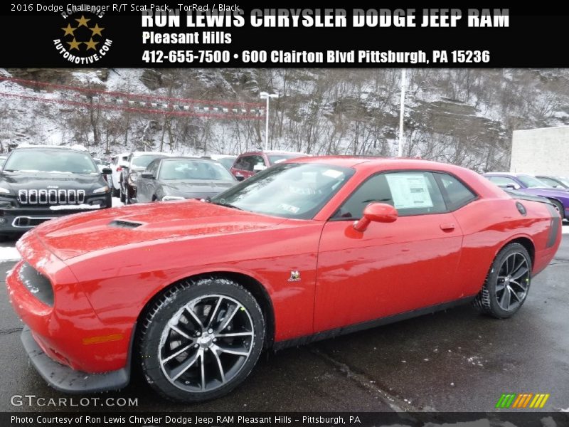 TorRed / Black 2016 Dodge Challenger R/T Scat Pack