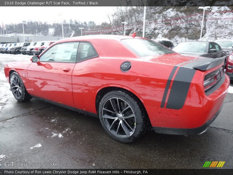 TorRed / Black 2016 Dodge Challenger R/T Scat Pack