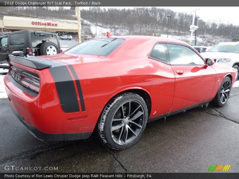 TorRed / Black 2016 Dodge Challenger R/T Scat Pack