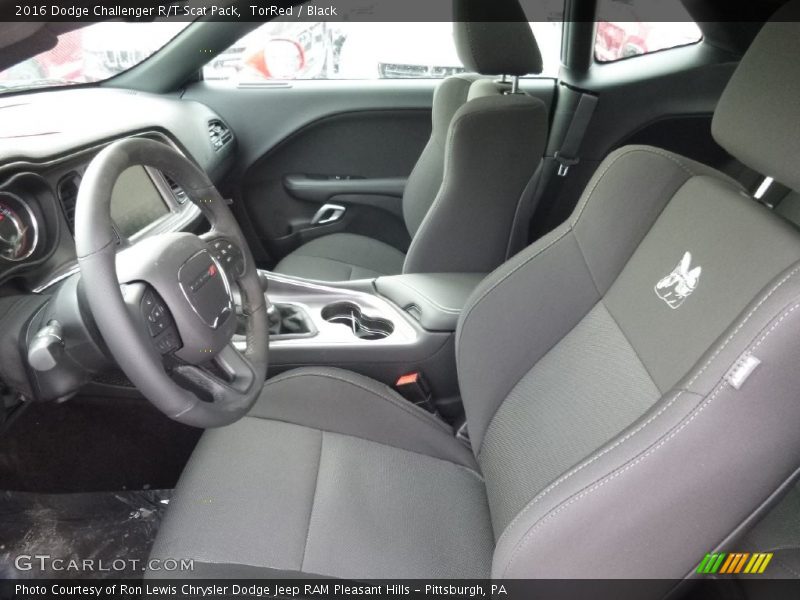 Front Seat of 2016 Challenger R/T Scat Pack