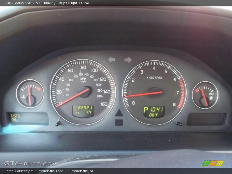 Black / Taupe/Light Taupe 2007 Volvo S60 2.5T