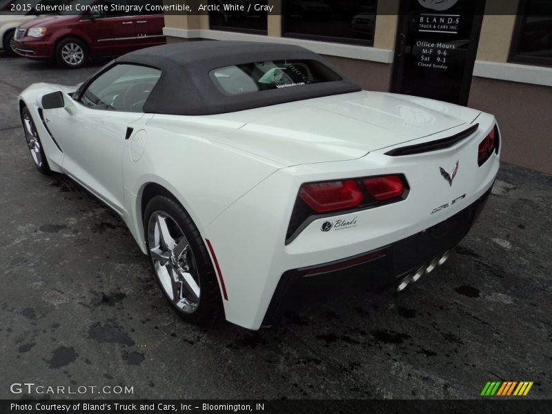 Arctic White / Gray 2015 Chevrolet Corvette Stingray Convertible
