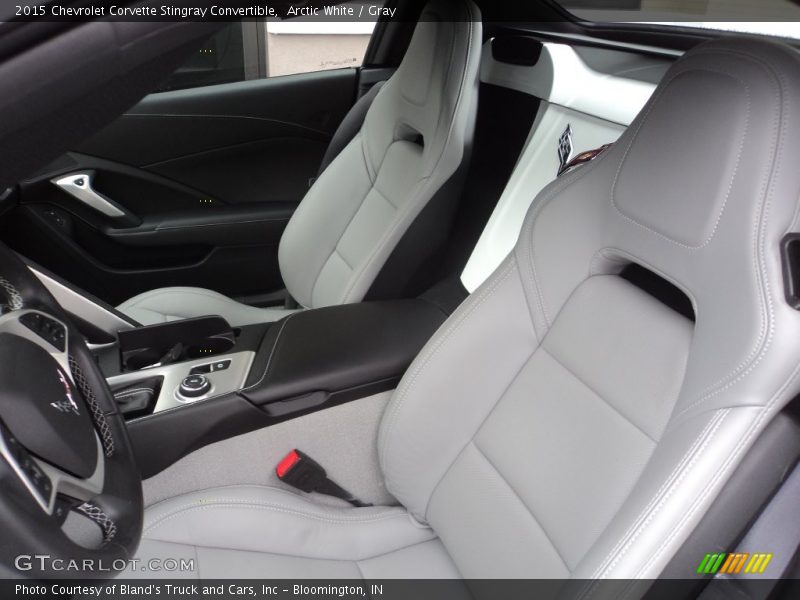Arctic White / Gray 2015 Chevrolet Corvette Stingray Convertible