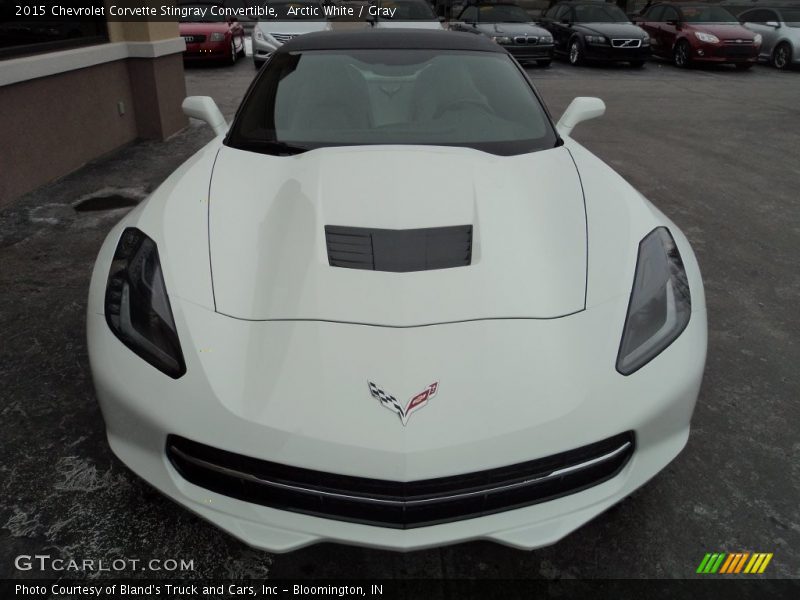 Arctic White / Gray 2015 Chevrolet Corvette Stingray Convertible