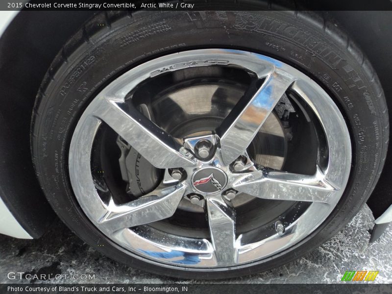 Arctic White / Gray 2015 Chevrolet Corvette Stingray Convertible
