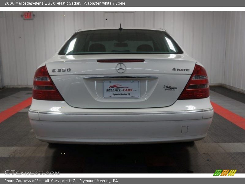 Alabaster White / Stone 2006 Mercedes-Benz E 350 4Matic Sedan