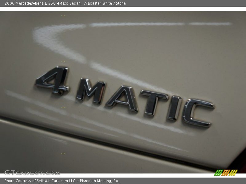 Alabaster White / Stone 2006 Mercedes-Benz E 350 4Matic Sedan
