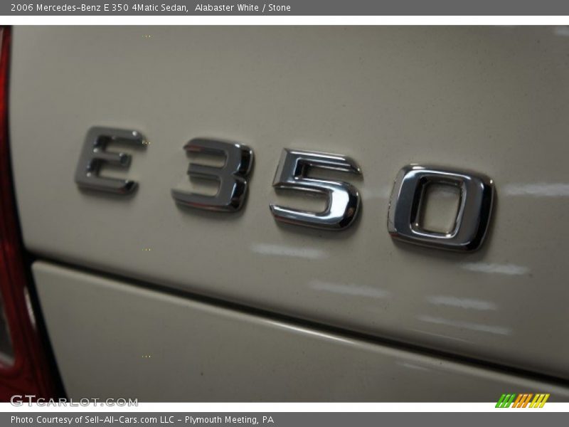 Alabaster White / Stone 2006 Mercedes-Benz E 350 4Matic Sedan